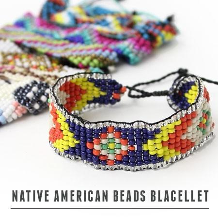 protocol ネイティブアメリカン ビーズブレス/ブレスレット メンズ