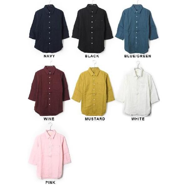 爆買 ガーゼシャツ 7分袖 folie Wガーゼ レギュラー シャツ/メンズ | protocol | 05