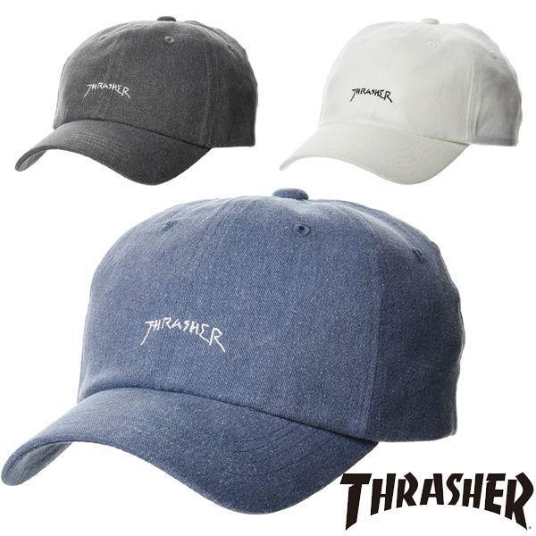 スラッシャー キャップ 帽子 ベースボールキャップ THRASHER ゴンズロゴ キャップ 無地 シンプル アメカジ | THRASHER
