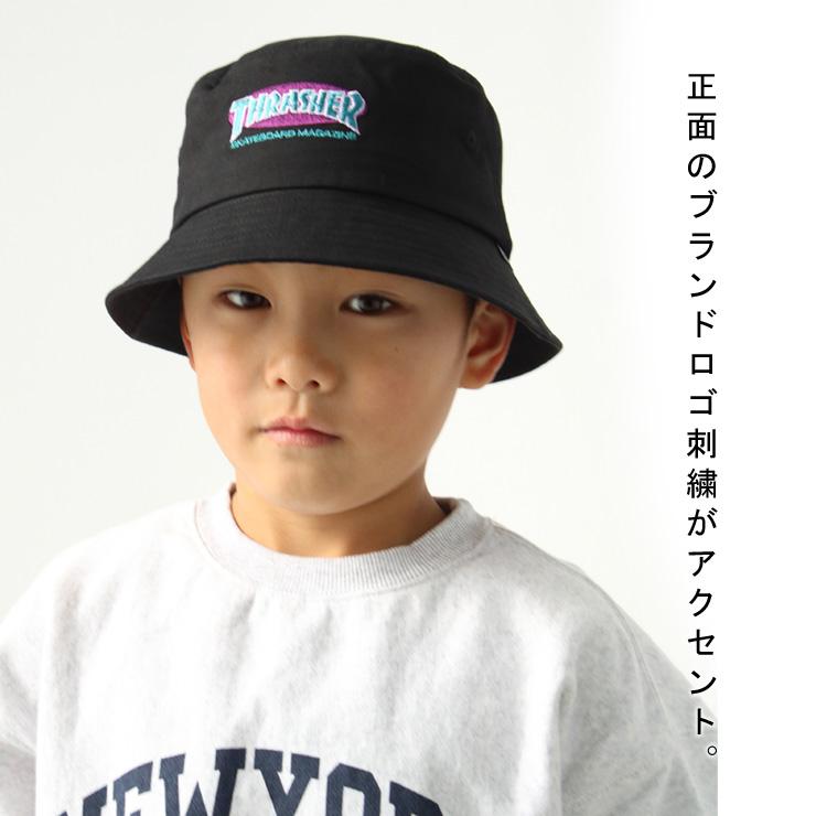THRASHER バケットハット キッズ 帽子 スラッシャー ハット OVAL