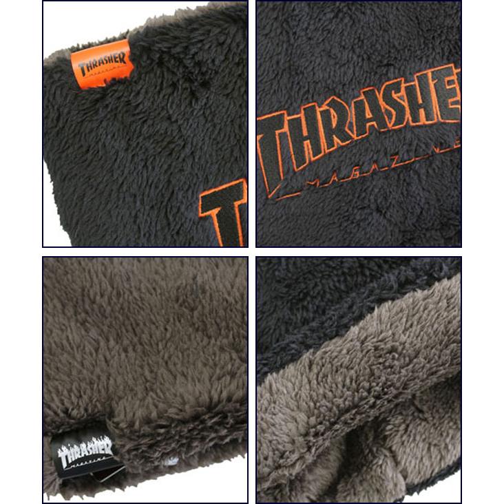 THRASHER スラッシャー キッズ MAG LOGO リバーシブルネックウォーマー 22TH-K50K MAG LOGO ユース フリース ネックウォーマー キッズ ジュニア | THRASHER | 04