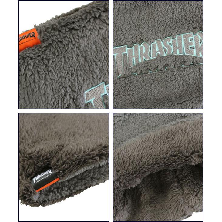 THRASHER スラッシャー キッズ MAG LOGO リバーシブルネックウォーマー 22TH-K50K MAG LOGO ユース フリース ネックウォーマー キッズ ジュニア | THRASHER | 06