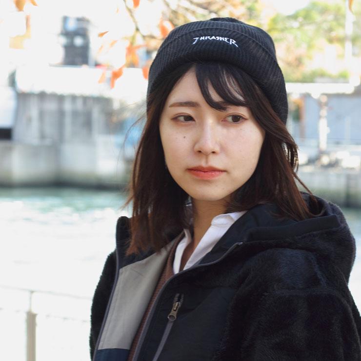 爆買 ニット帽 ゴルフ スラッシャー ニット帽 THRASHER MAG LOGO リブ編み ビーニー 22TH-N52 | THRASHER | 07
