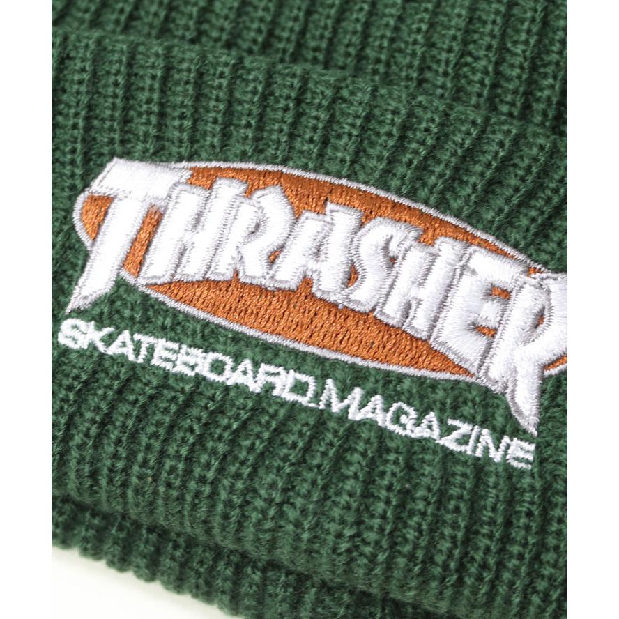 THRASHER スラッシャー キッズ  OVAL MAG アクリルビーニー 22TH-N52K 子供 帽子 ニット帽 男の子 女の子 秋 冬 秋冬 | THRASHER | 04
