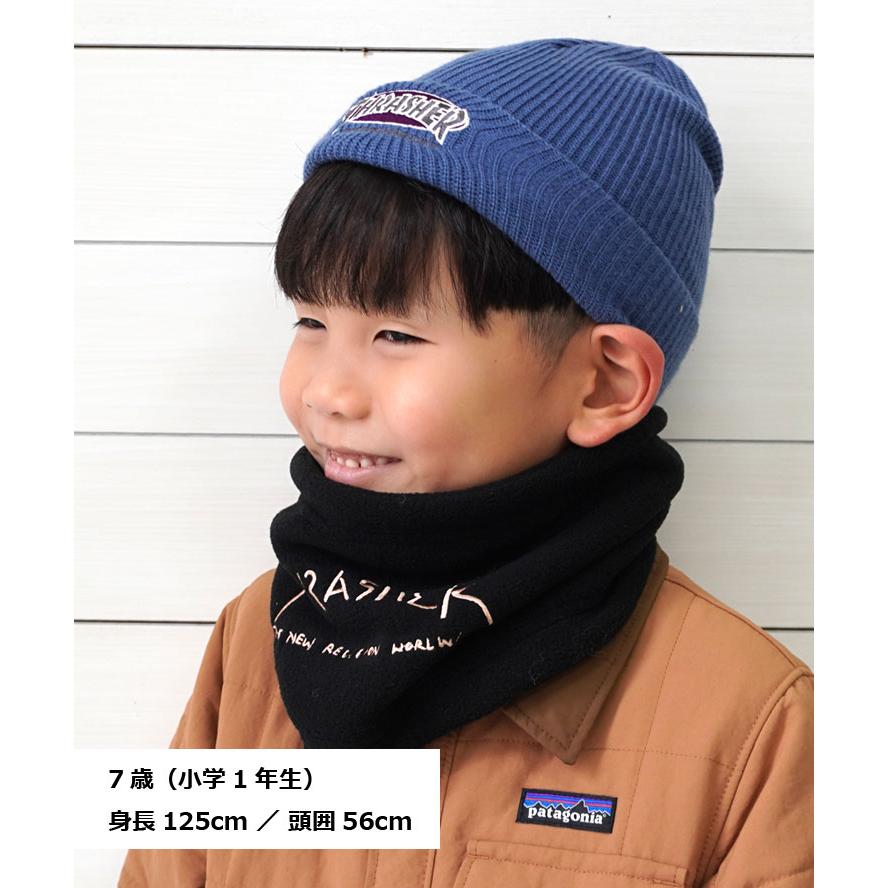 THRASHER スラッシャー キッズ  OVAL MAG アクリルビーニー 22TH-N52K 子供 帽子 ニット帽 男の子 女の子 秋 冬 秋冬 | THRASHER | 05