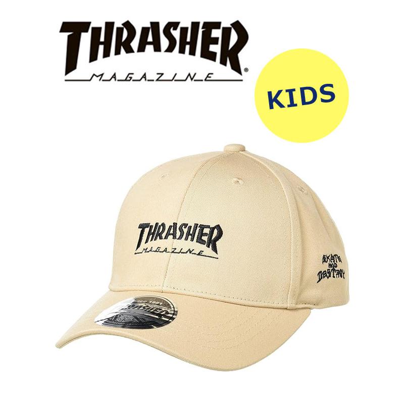 THRASHER スラッシャー キッズ MAG LOGO キャップ 23TH-C05K 帽子 コットン 子供用 スケート ストリート | THRASHER