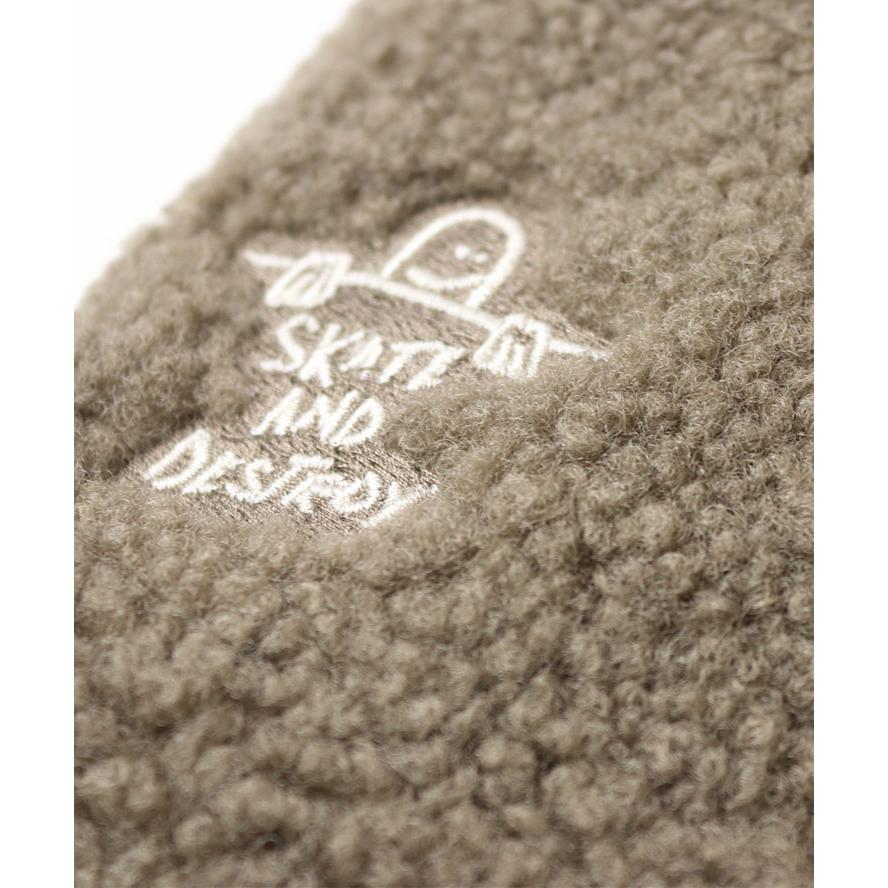 THRASHER スラッシャー ボア×レオパード リバーシブルネックウォーマー 24TH-K50  防寒 スノボ バイク ゴルフ おしゃれ マフラー 秋 冬 秋冬 | THRASHER | 07