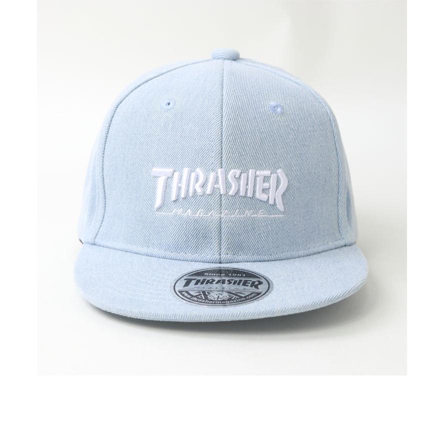 THRASHER スラッシャー キッズ  MAG LOGO デニム平つばキャップ 25TH-C01K 子供 帽子 キャップ 男の子 女の子 秋 冬 秋冬 | THRASHER | 03