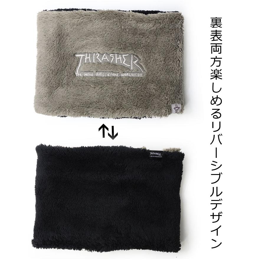 爆買 THRASHER スラッシャー ボアフリース リバーシブル ネックウォーマー 25TH-K50 防寒 スノボ バイク 防風 レディース メンズ ブランド 秋 冬 秋冬 | THRASHER | 03