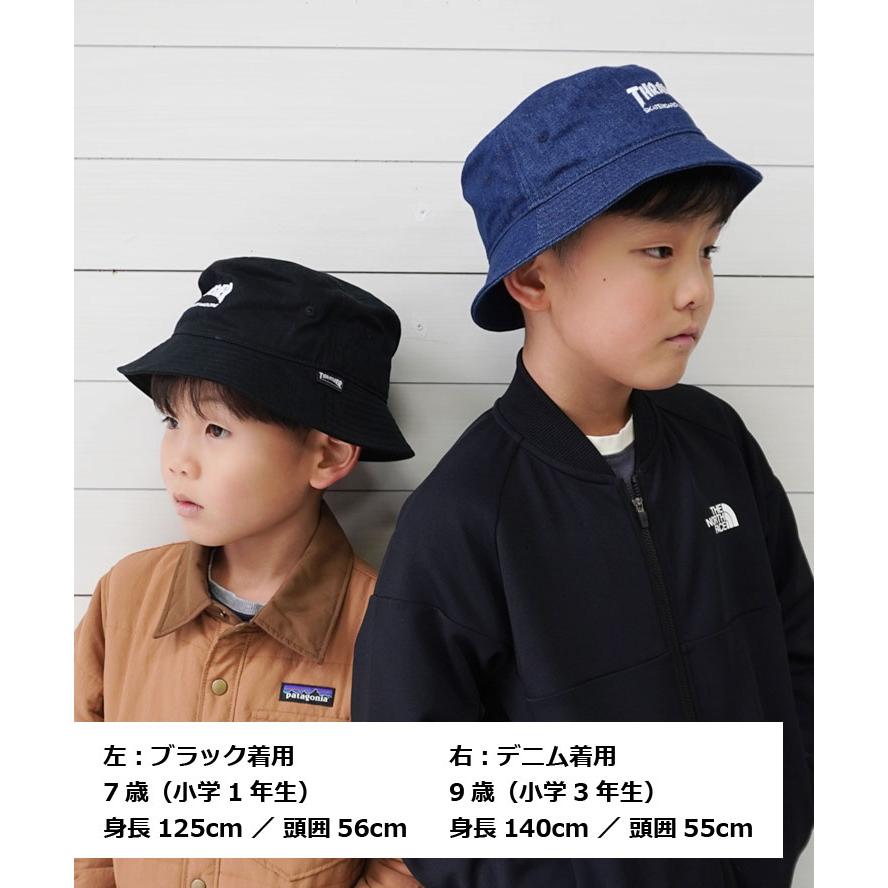 THRASHER スラッシャー キッズ MAG LOGO ツイル バケットハット HTRH01K 子供 帽子 ハット 男の子 女の子 秋 冬 秋冬 | THRASHER | 03
