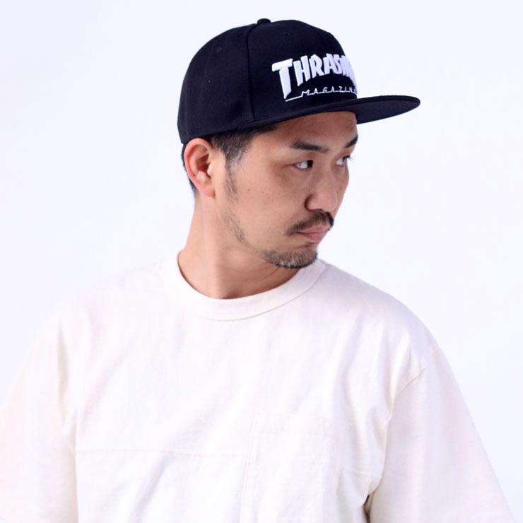 帽子 メンズ スラッシャー キャップ THRASHER MAG LOGO ポリエステルサージ　平つばキャップ THR-C03 紫外線対策 春 夏 春夏 大阪 取り扱い店 | THRASHER | 04