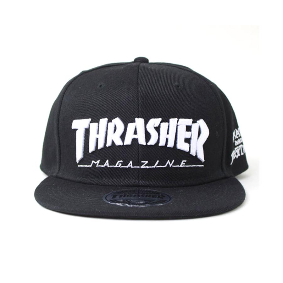 THRASHER スラッシャー キャップ MAG LOGO ポリエステルサージ 平つばキャップ THR-C03  帽子 ベースボールキャップ マグロゴ ストリート スケーター | THRASHER | 08
