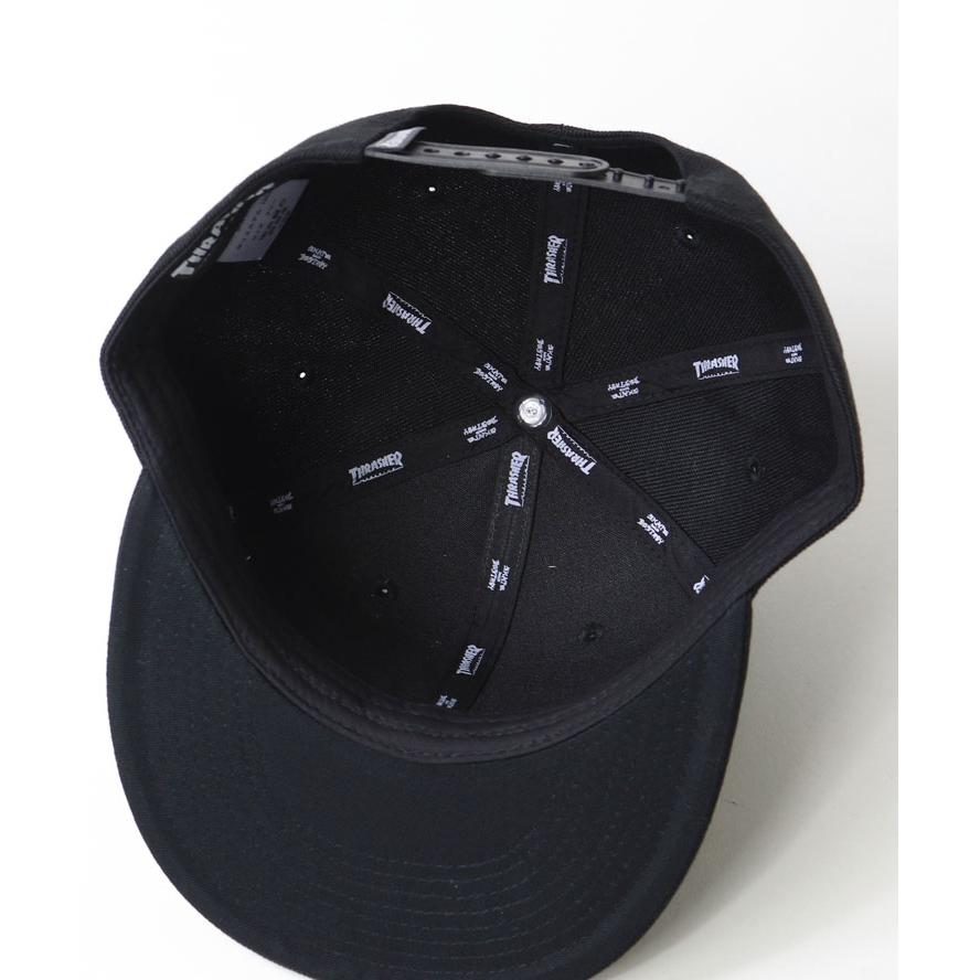 THRASHER スラッシャー FLAME LOGO ポリエステルサージ 平つばキャップ THR-C05 レディース メンズ ブランド 帽子 刺繍キャップ 秋 冬 秋冬 | THRASHER | 10