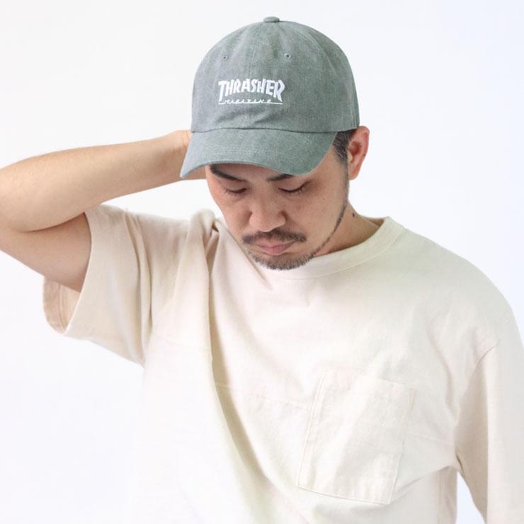 帽子 メンズ スラッシャー キャップ THRASHER ヘリンボーン コットン THR-C08 メンズ レディース 紫外線対策 | THRASHER | 08