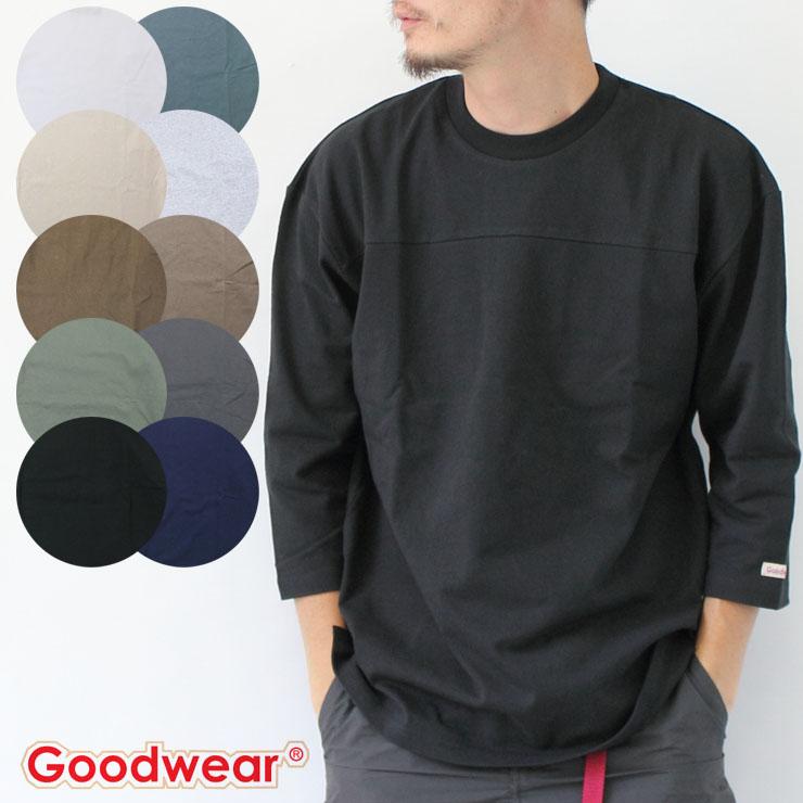 goodwear グッドウェア  FOOTBALL TEE  7分袖 Tシャツ メンズ 2W7-2509 | Goodwear