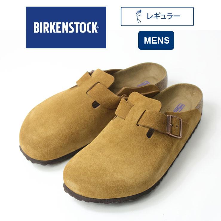 ビルケンシュトック BIRKENSTOCK ボストン BOSTON レギュラーフィット メンズ 1009542 幅広 サンダル スエード ミンク ブラウン 国内正規品 | BIRKENSTOCK