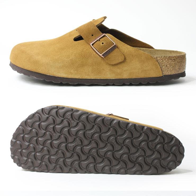 ビルケンシュトック BIRKENSTOCK ボストン BOSTON レギュラーフィット メンズ 1009542 幅広 サンダル スエード ミンク ブラウン 国内正規品 | BIRKENSTOCK | 03