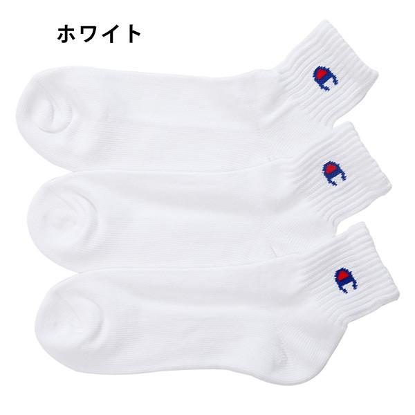 Champion チャンピオン 3足組 クォーターレングスソックス ハーフパイル 22SS CMSCH202 キャンプ アウトドア ソックス 靴下 | Champion | 01