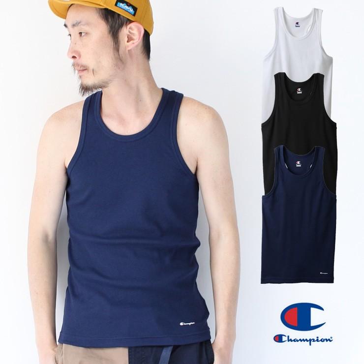チャンピオン タンクトップ メンズ リブタンクトップ Champion