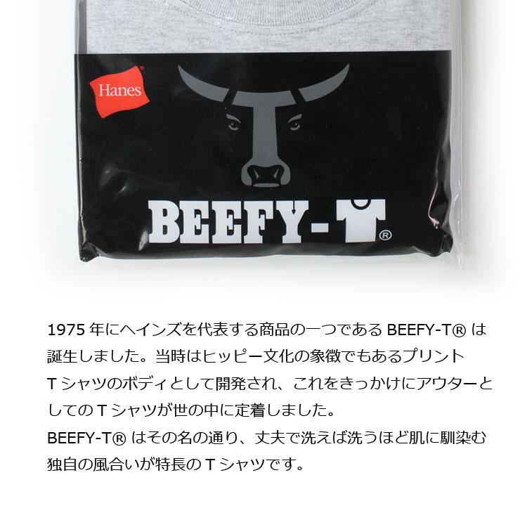 ヘインズ Hanes  BEEFY-T ロングスリーブTシャツ H5186 / ロンtee 大きいサイズ メンズ カットソー アウトドア Ｔシャツ |  | 05