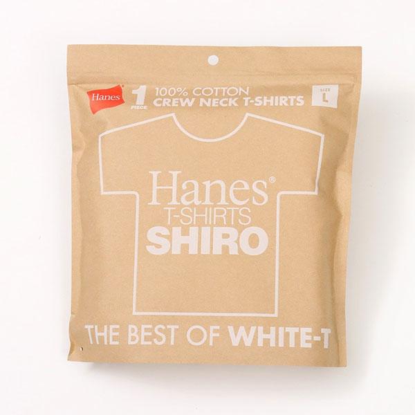 Hanes ヘインズ SHIRO シロ クルーネックTシャツ HM1D201 メンズ 半袖 Tシャツ 白T 白Tシャツ 無地 厚手 コットン 綿100％ 丸首 インナー | Hanes | 05