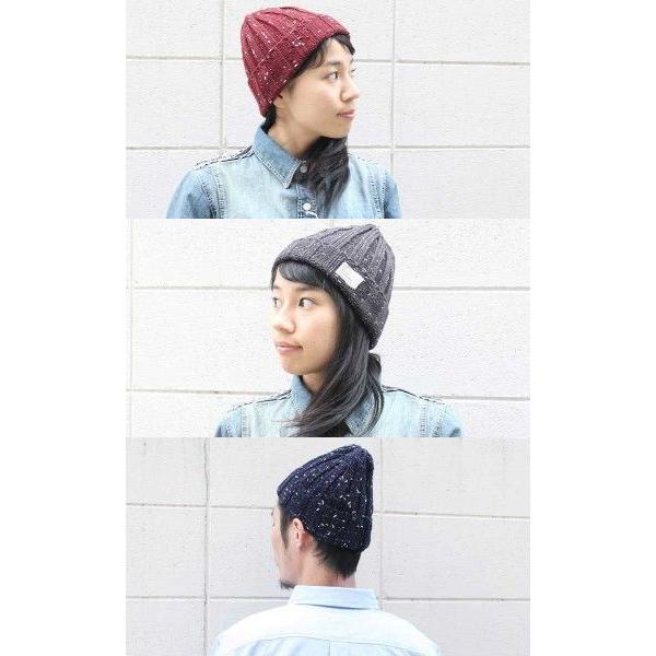 ニット帽 メンズ 大きい 秋 帽子 レディース スノボ Pgeek スノー ミックス ワッチキャップ 秋黒 白 グレー | protocol | 02