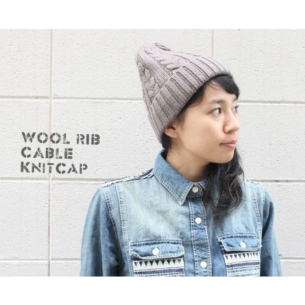 ニット帽 メンズ 大きい 秋 帽子 レディース メンズ ウール リブ ケーブル編み ニットキャップ 秋冬 | protocol | 01