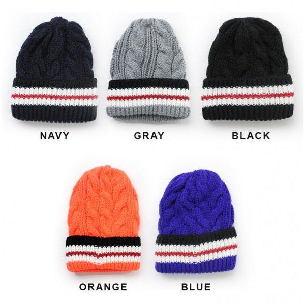 ニット帽 メンズ ライン ケーブル編み ベーシック ニットキャップ レディース 秋 秋冬 | protocol | 04