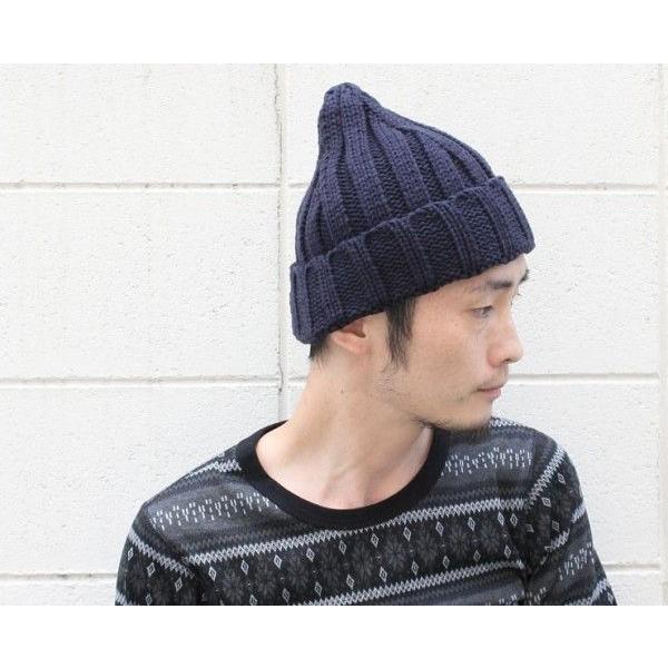 ニット帽 メンズ 大きい スノボ とんがり リブ編み 帽子 レディース グレー 白 黒 秋 秋冬 | protocol | 01