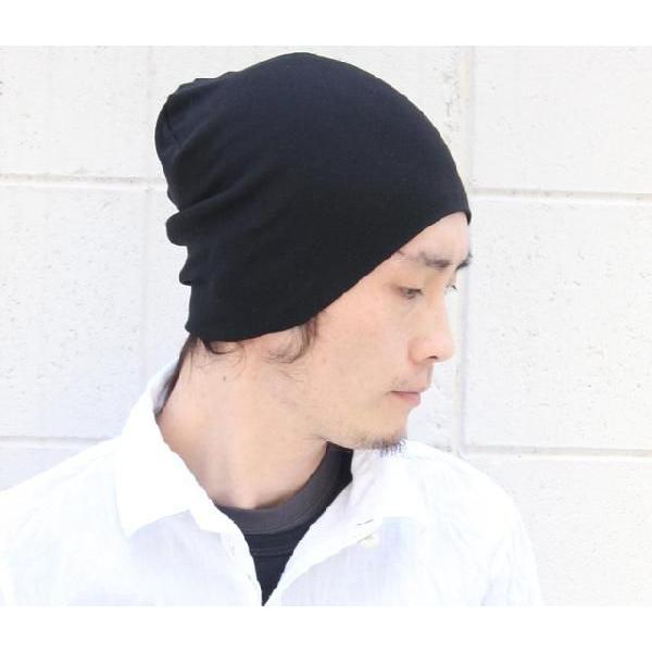 ニット帽 夏用 メンズ YAWARAKA ライト コットン ストレッチ ロング ビーニー 帽子 レディース 綿100% キャンプ 服装 女子 | Regnuu | 01