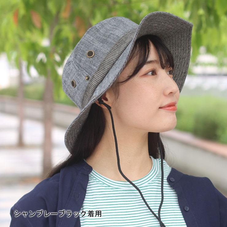 Regnuu レディースハット 大きめ デニム サファリハット メンズ
