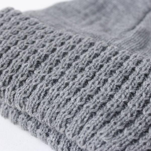 オシャレ ニット帽 レディース 40代 メンズ ふちワッフル 帽子 大きいサイズ | protocol | 07