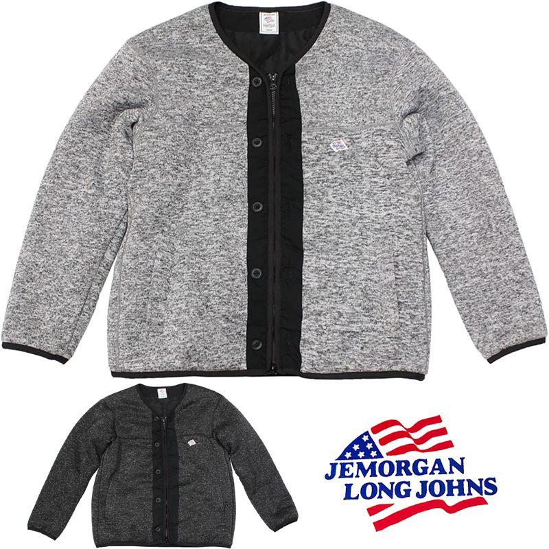 JEMORGAN ジェーイーモーガン ニットフリース 中綿裏キルトノーカラーZIPカーデ JA851-62C | JEMORGAN