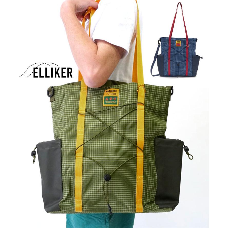 トートバッグ メンズ レディース 春夏 ELLIKER エリカー Hikerdelic ハイカーデリック Carston Tote Bag 13L 221278580 リサイクルポリエステル | ELLIKER
