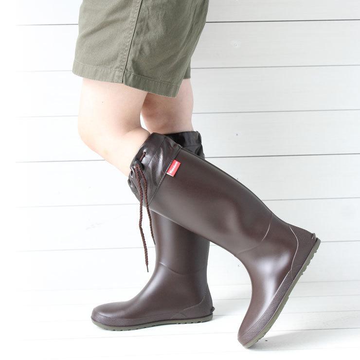 レインブーツ レディース 長靴 Wandern フォールディングレインブーツ / レインシューズ レディース 完全防水 通勤 通学 シンプル | protocol | 13