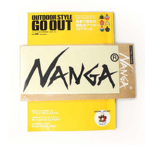 アウトドアブランド ステッカー ナンガ NANGA カッティングステッカー Lサイズ / スーツケース 車 ロゴ キャンプ フェス クーラーボックス キャンプ | NANGA | 06