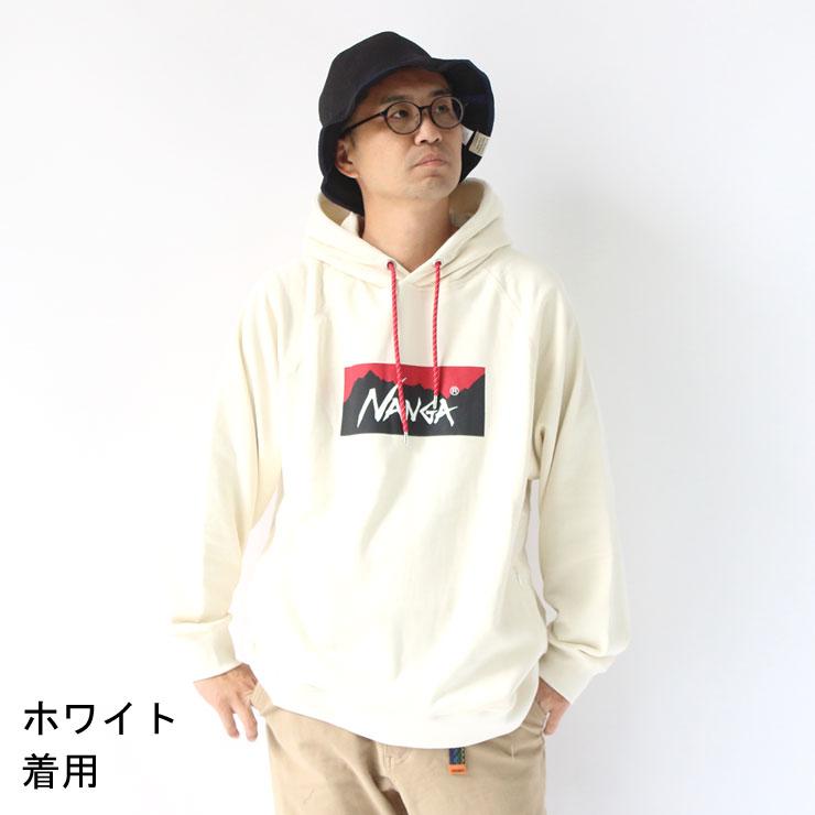 ナンガ パーカー メンズ レディース NANGA エコハイブリッドボックスロゴスウェットフーディー 1F202 | NANGA | 03