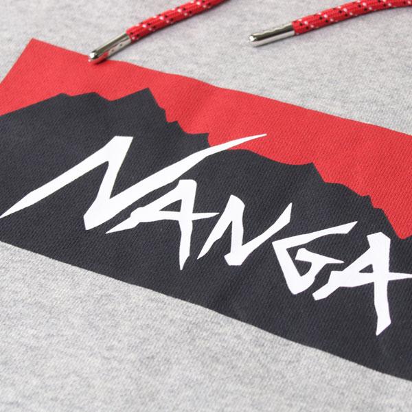 ナンガ パーカー メンズ レディース NANGA エコハイブリッドボックスロゴスウェットフーディー 1F202 | NANGA | 08