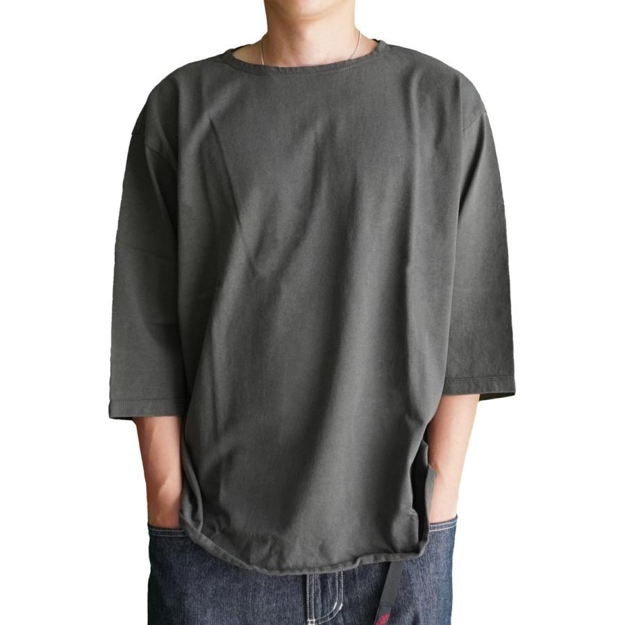 have a good day ハブアグッドデイ Boat Neck 3/4 Tee ボートネック 7分袖 Tシャツ HGD-320 メンズ カットソー コットン100％ 日本製 ルーズフィット | HAVE A GOOD DAY | 04