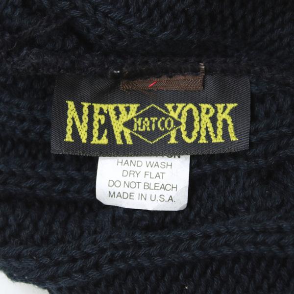 New York Hat ニューヨークハット Cotton Cable Cuff ＃4502 コットン ケーブル カフ ブラック ニット帽子 ニットキャップ | NEW YORK HAT | 06