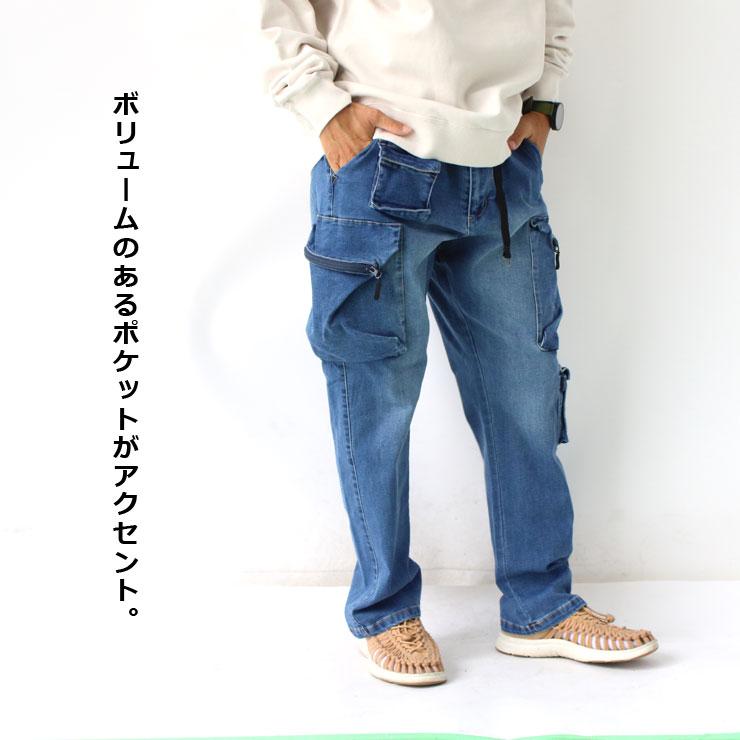 メンズ パンツ レギュラーフィット WILDERNESS EXPERIENCE ウィルダネスエクスペリエンス フィールド デニム カーゴ パンツ 814102 |  | 02