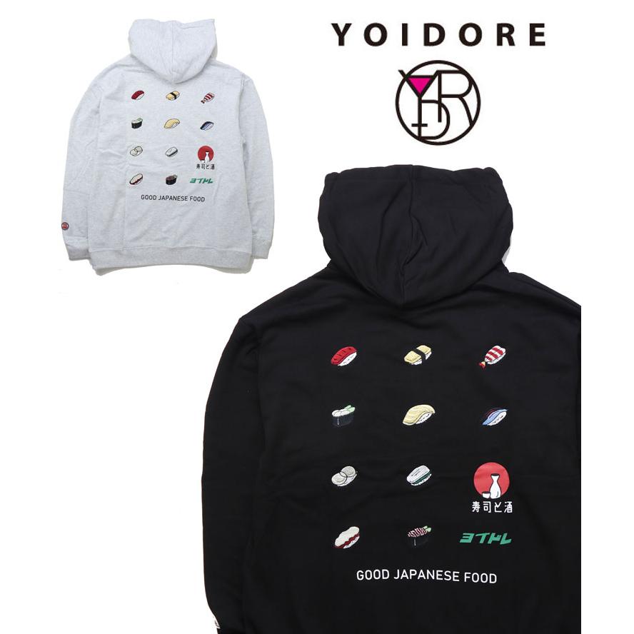 YOIDORE 寿司 パーカー メンズ レディース フード パーカ スウェットパーカー 秋 冬 秋冬 815510 | YOIDORE