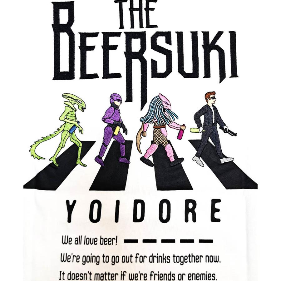 YOIDORE ヨイドレ ザ・ビールスキ TEE メンズ 半袖 Tシャツ 春夏 プリントTシャツ 刺繍 コットン100％ ビール 酒 お酒 カジュアル ストリート | YOIDORE | 07