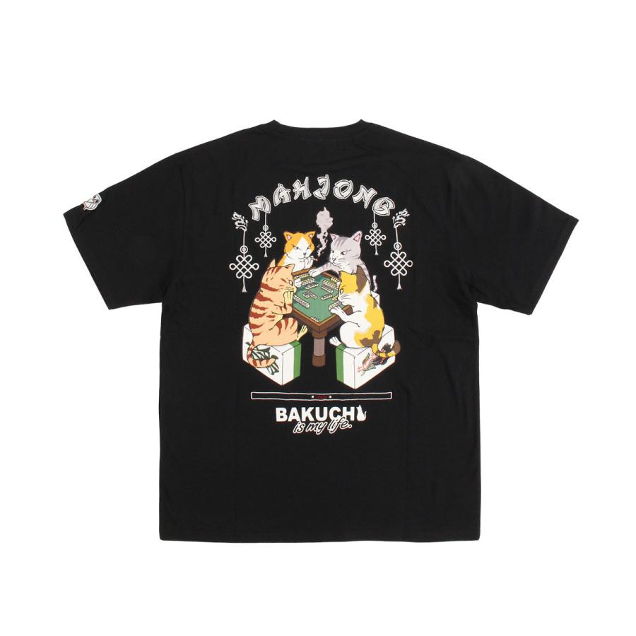 BAKUCHI バクチ 麻雀 TEE 826533 メンズ 半袖 Tシャツ 春夏 プリントTシャツ 麻雀 グラフィックTシャツ コットン カジュアル ストリート | YOIDORE | 03