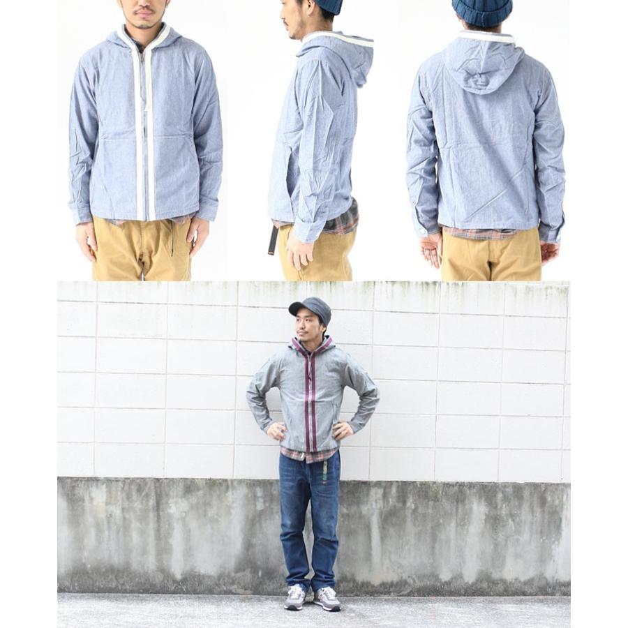 hugMeハグミー フーデッド シャンブレー シャツ パーカー / メンズ トップス アウター シャツ / 返品・交換不可 | protocol | 04