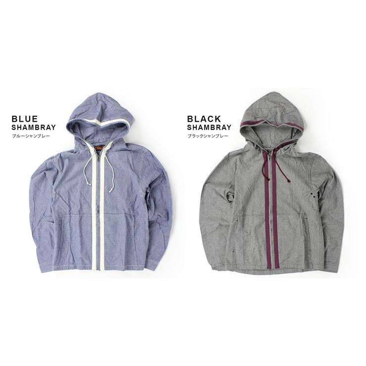 hugMeハグミー フーデッド シャンブレー シャツ パーカー / メンズ トップス アウター シャツ / 返品・交換不可 | protocol | 05