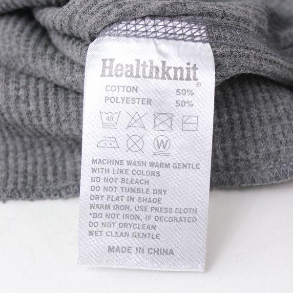 ヘルスニット ヘンリーネック Tシャツ 無地 メンズ Healthknit ベーシック ワッフル 601s | Healthknit | 10