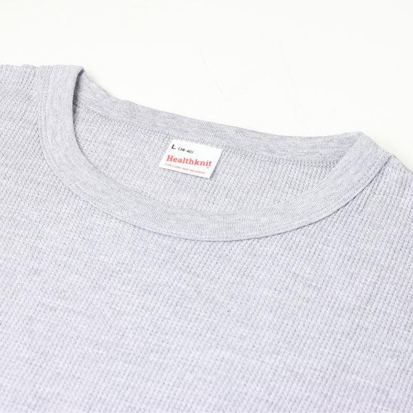 サーマル ロンt ヘルスニット サーマル クルーネック 602l 長袖 クルーネック ワッフル カットソー パック キャンプ キャンプ | Healthknit | 07