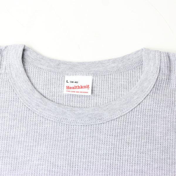 ヘルスニット Tシャツ 無地 メンズ レディース Healthknit ベーシック ワッフル クルーネック Tee キャンプ 山登り 登山 | Healthknit | 03