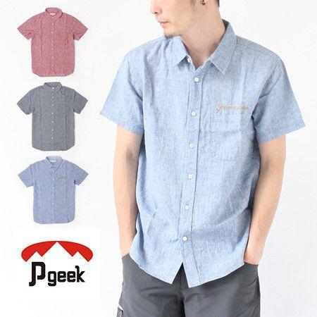 メンズ 半袖 Pgeek コットン ヘンプ ショートスリーブ カジュアル | protocol